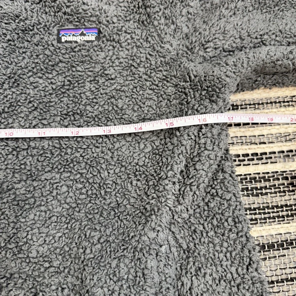 Patagonia Pullover Youth Medium Gray Los Gatos 1/4‎ Zip Fleece Sherpa High Pile